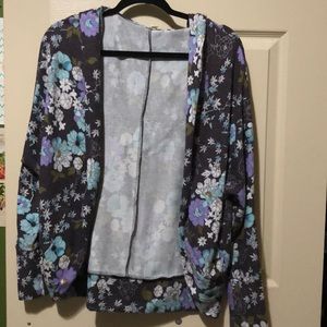 Hooded Floral Sweater